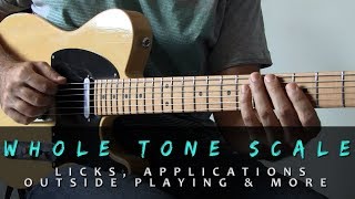 Whole Tone Scale  Licks Applications amp More  Outside Playing [upl. by Anneis]