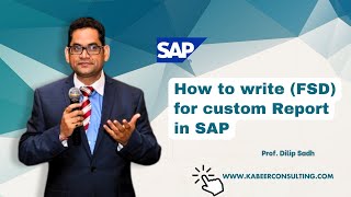 How to write Functional Specification Document FSD for custom Report in SAP  sap sapsd sapb1 [upl. by Coussoule797]