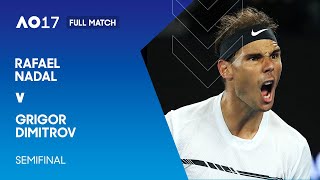 Rafael Nadal v Grigor Dimitrov Full Match  Australian Open 2017 Semifinal [upl. by Osrick]