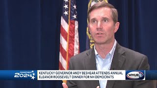 Kentucky Gov Andy Beshear attends annual Eleanor Roosevelt dinner for New Hampshire Democrats [upl. by Nahsin]