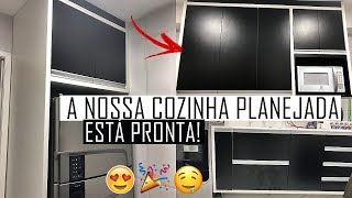 A NOSSA COZINHA PLANEJADA ESTÁ PRONTA MUITO LINDA TO CHOCADA  VLOG [upl. by Moses]