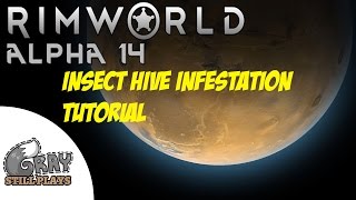 Rimworld Alpha 14 New Player Tips Tutorial  How to Destroy An Insect Hive Infestation [upl. by Maurizia]