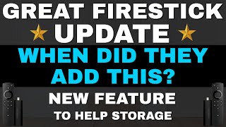 HIDDEN FIRESTICK UPDATE WHICH REALLY HELPS STORAGE 2023 UPDATE [upl. by Annodahs973]