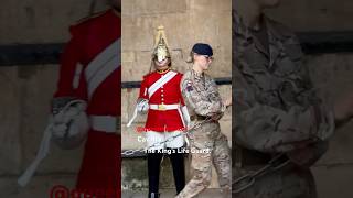 Cavalry ♥️🇬🇧🙏 The King’s Life Guard highlights tourist london history horse [upl. by Ettenna]