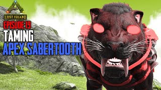 TAMiNG APEX SABERTOOTH amp DiREWOLF  ARK Lost Island [upl. by Cormier]