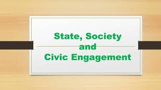 Chapter01State Society and Civic Engagement  Political sciencestate society civicengagment [upl. by Hsinam]