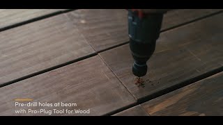 Installing Kebony decking boards with the Pro Plug system [upl. by Cobb]