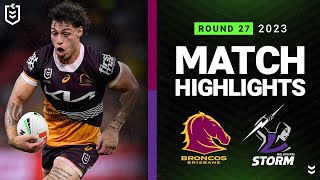 NRL 2023  Broncos v Storm  Match Highlights [upl. by Laverna]