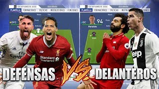 EQUIPO DEFENSAS VS EQUIPO DELANTERO  Experimentos Fifa 19 [upl. by Spatz]