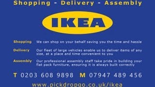 IKEA HEMNES Desk Assembly Instructions PICKDROPGO [upl. by Anirrok]