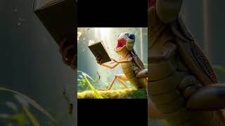 The story of the cicada and the ant 🐜🦗 aistory ai aiyoutube aishort aiyoutubeshort cicada ant [upl. by Ahseined352]