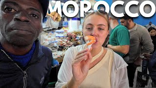 SEA URCHIN Feast at Moroccos Wildest Market 🇲🇦 [upl. by Kirbee]