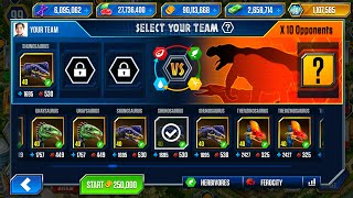 SHUNOSAURUS DEFEAT 10 OPPONENTS REWARD UNLOCKED UTAHRAPTOR  JURASSIC WORLD THE GAME [upl. by Jordanna963]