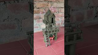 Amazing tree house making with clay 🏡  clayhouse treehouse craft [upl. by Aihsia]