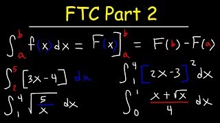 Fundamental Theorem of Calculus Part 2 [upl. by Jason]