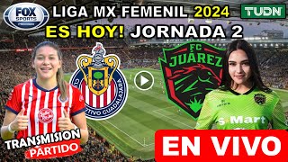 Chivas vs Juarez EN VIVO donde ver y a que hora juega Guadalajara vs Juárez Liga MX Femenil 2024 hoy [upl. by Akinuahs171]