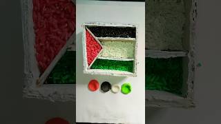 لقد رسمت أعلام جميع الدول العربية 💪😁 لقد رسمت علم فلسطين 🇵🇸 palestine clay art [upl. by Leede]