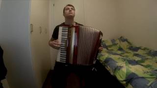 Russian Folk Song  Podmoskovnye VecheraquotПодмосковные вечераquot Accordion Cover [upl. by Suaeddaht]