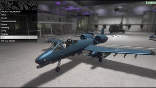 GTA 5  DLC Aircraft Customization  B11 Strikeforce A10 Thunderbolt [upl. by Bohaty]