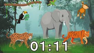 Timer 2 minutes jungle timer 2 minutes For classes games parties and fun 2 分钟计时器，用于有趣的游戏和活动等 [upl. by Eulalia]