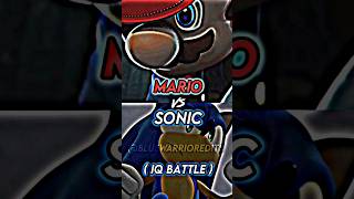 Sonic Vs Mario  IQ Battle [upl. by Fawcette]