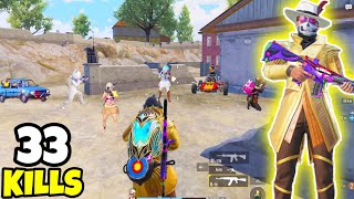 Using My Golden Clothes To Get 40 KILLS Failed • 33 KILLS • BGMI Gameplay [upl. by Jarita]