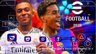 😱 PES 2025 PPSSPP EUROPEU CÂMERA PS5 MEDIAFIRE 100 ATUALIZADO ANDROID LINKS DERITO 💯💯💯 [upl. by Anitselec]