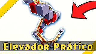 Elevador Automático com Carrinho Minecraft  TUTORIAL [upl. by Viafore]