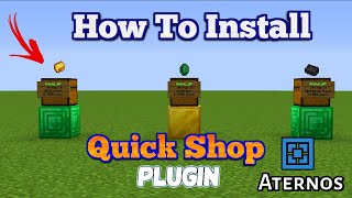 How To Install Quick Shop Plugin in Aternos Server  Without OPs  Full Explaination in Hindi [upl. by Carrissa]