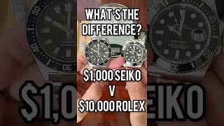 What’s The Difference 1k Seiko v 10k Rolex 💸 seiko rolex [upl. by Fife914]