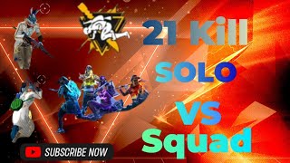 FREEFIRE 🔥Solo vs Squad Mp40  M60 III 21 Kills Total  Garena free fire freefire [upl. by Goines]