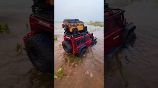 Rc Traxxas Defender Can Run in water  remotecontrol [upl. by Matty]