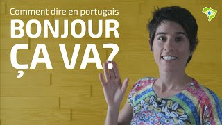 Saluer et demander comment ça va en portugais  Le brésilien avec Gabi [upl. by Naret]