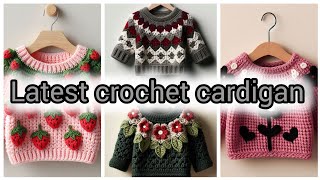 Latest crochet cardigan for baby girl 2024  cute crochet cardigan  beautiful crochet cardigan [upl. by Amitaf]