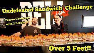 Undefeated Monster Deli Sandwich Challenge  ManvFood  Molly Schuyler  Mega Huge [upl. by Mukerji]