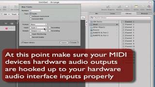 Logic Pro environment setup of external MIDI devices [upl. by Arag]