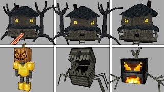 MINECRAFT Monster House BOSS MOD  Minecraft Pocket EditionBE [upl. by Alleoj]