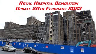 Royal Hospital Demolition Liverpool Update 20th February 2024 [upl. by Karia]