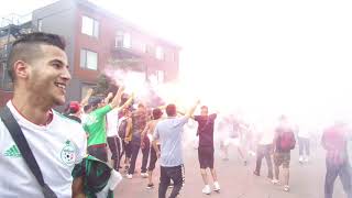 ALGERIE VS COTE DIVOIRE  fete a montreal  jean talon [upl. by Hairom]