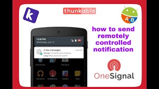 how to use push notifications through onesignal  kodularMIT app inventor or thunkable in bangla [upl. by Leira420]