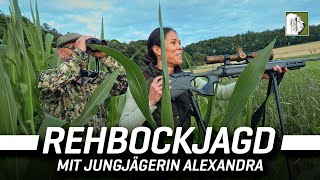 Blattjagd mit Jungjägerin Alexandra  Rehbockjagd  Deutsch  4K [upl. by Ynos903]