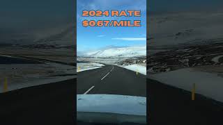 2024 IRS Mileage Reimbursement Rate Revealed  067 Per Mile Update IRSReimbursement 2024Mileage [upl. by Blunt]