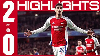 BIG CHAMPIONS LEAGUE WIN 🔥  HIGHLIGHTS  Arsenal vs PSG 20  Havertz amp Saka  UCL [upl. by Leslie383]