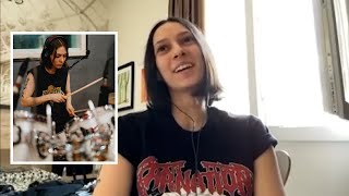 Cryptas Luana Dametto about her drumming style [upl. by Luttrell]