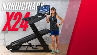 NordicTrack X24 Treadmill Review Ascend To New Heights [upl. by Hacim]