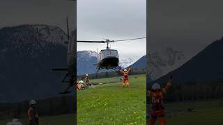 Boarding and takeoff  Austrian Air Force Bundesheer Agusta Bell 212 helicopter [upl. by Gracye]