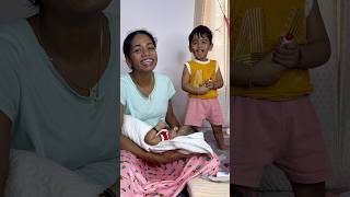 Relatable 🥰2 Year baby amp 2 months baby 🥰 shorts achayanarmyfamily [upl. by Weirick947]