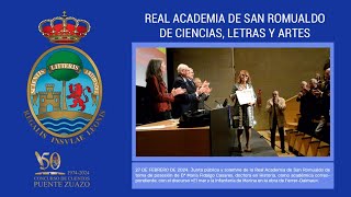 INGRESO DE Mª FIDALGO EN LA ACADEMIA «EL MAR Y LA INFANTERÍA DE MARINA EN LA OBRA DE FERRERDALMAU» [upl. by Nosmoht646]