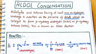 34 Aldol Condensation of Aldehyde ketones with mechanism class12 cbse neet jee cbseexam iit [upl. by Fontana]