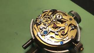 Lemania 13 CH chronograph movement [upl. by Aloz]